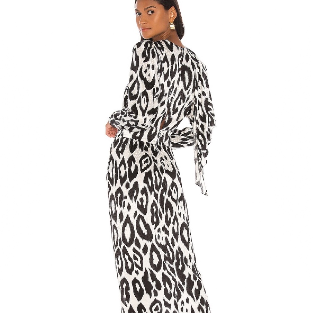 NWOT Ronny Kobo Collection Animal Pattern Dress XS Women